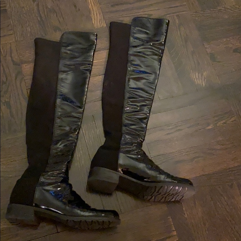 Stuart Weitzman  Over Knee black parent boots sz 7